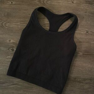 All in motion ribbed race back tank
Grayish black